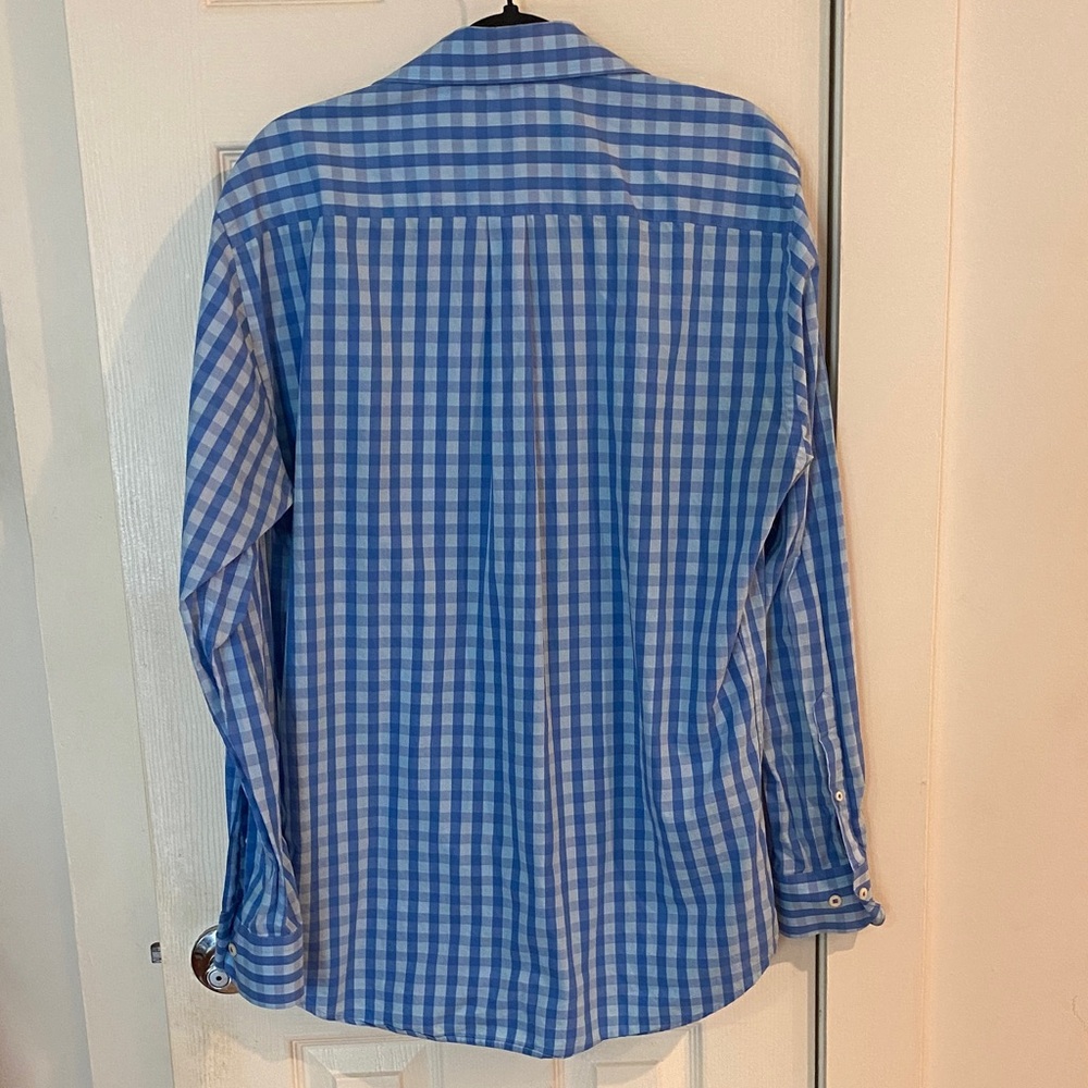 Peter Millar Blue Gingham Shirt - Picture 7 of 8